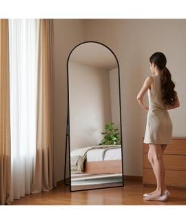 Miroir Arche Pleine Longueur Doré ou Noir 162 x 53 cm Style Industriel Chic