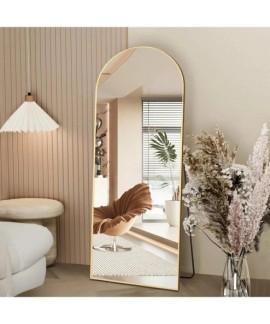 Miroir Arche Pleine Longueur Doré ou Noir 162 x 53 cm Style Industriel Chic