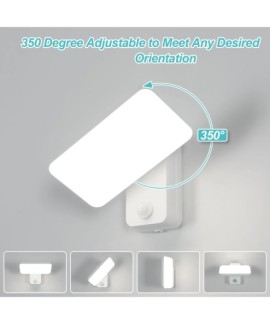 Applique Murale Extérieure LED avec Détecteur de Mouvement Orientable