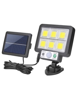 Projecteur Solaire LED Exterieur avec Detecteur de Mouvement et Panneau Deporte