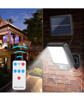 Projecteur Solaire LED Exterieur avec Detecteur de Mouvement et Panneau Deporte