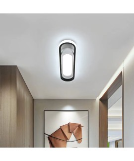 Plafonnier LED Design Noir 24W Eclairage Blanc Froid